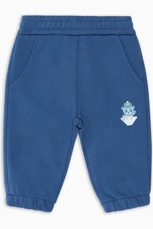 Emporio Armani Pantaloni jogger in jersey organico con stampa Manga Bear Crew ASV