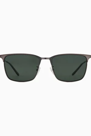 Emporio Armani Occhiali da sole da uomo forma rettangolare Asian fit