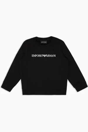 Emporio Armani Felpa in jersey misto modal con logo