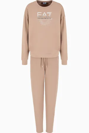 EA7 Tuta in misto cotone e modal stretch