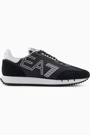 EA7 Sneakers Black and White Vintage