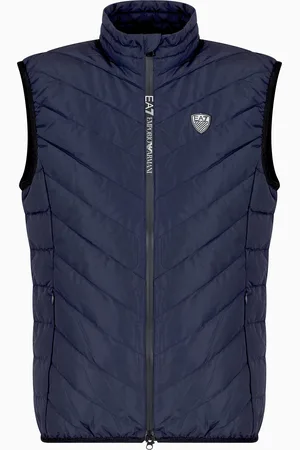 EA7 Gilet imbottito packable in tessuto tecnico