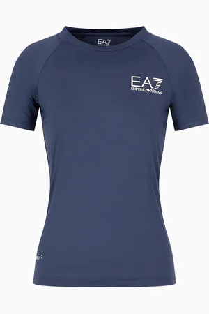 EA7 T-shirt girocollo Tennis Pro in tessuto tecnico VENTUS7