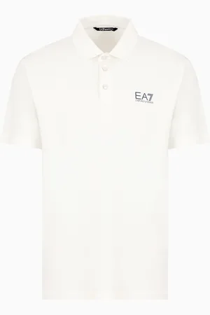 EA7 Polo Tennis Club in jersey di cotone stretch
