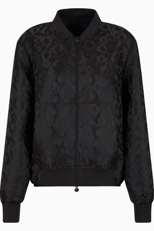 EA7 Bomber Graphic Series in satin stampa animalier