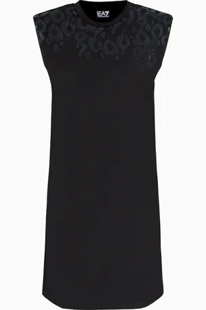 EA7 Abito corto Graphic Series in cotone stretch