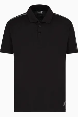 EA7 Polo Logo Series in jersey di cotone