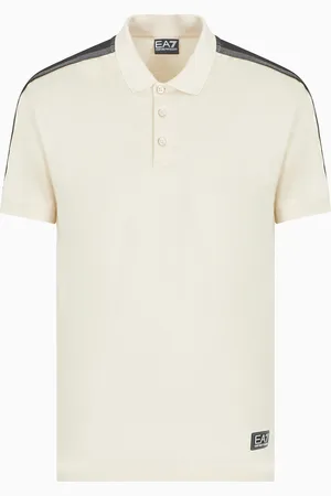 EA7 Polo Logo Series in jersey di cotone