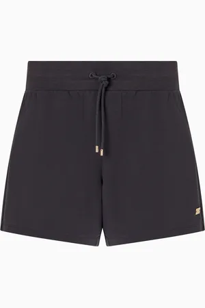 EA7 Shorts Core Lady in felpa di cotone stretch
