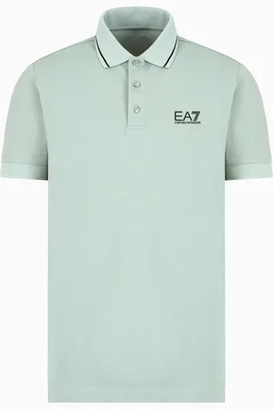 EA7 Polo Core Identity in piquet di cotone stretch