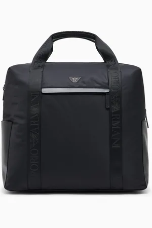 Emporio Armani Borsone gym bag in nylon riciclato ASV