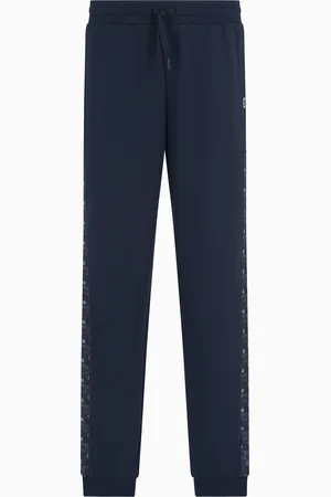 EA7 Pantaloni jogger Logo Series in misto cotone
