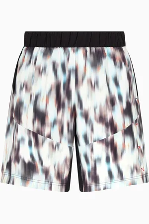EA7 Bermuda Graphic Series in tessuto tecnico stretch