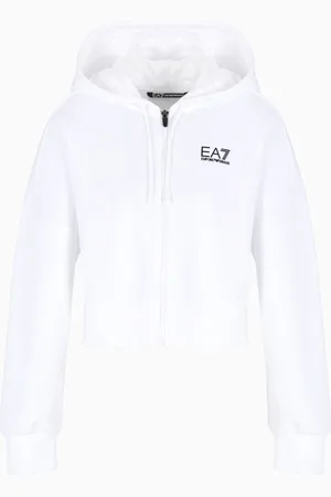 EA7 Felpa con cappuccio Tennis Pro in tessuto interlock lux stretch