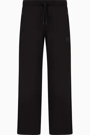 EA7 Pantaloni Lux Identity in interlock di misto cotone