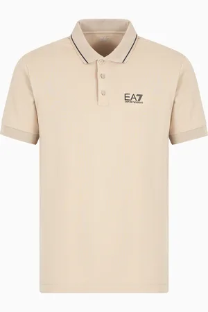 EA7 Polo Core Identity in piquet di cotone stretch