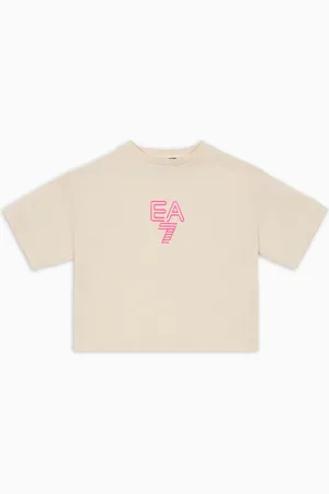 EA7 T-shirt girocollo Visibility Girl in cotone