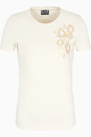 EA7 T-shirt girocollo Graphic Series in cotone stretch