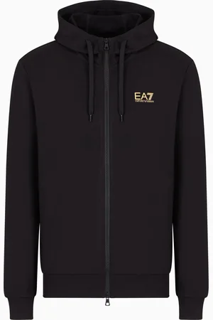 EA7 Felpa con cappuccio Core Identity in cotone