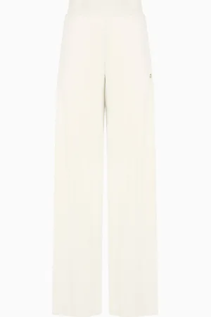 EA7 Pantaloni ampi Core Lady in cotone stretch