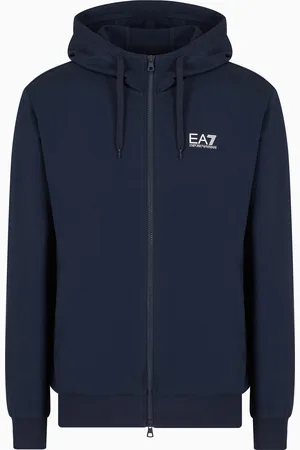 EA7 Felpa con cappuccio Core Identity in cotone