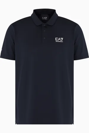 EA7 Polo bicolore Tennis Pro in tessuto tecnico VENTUS7