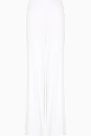 EA7 Pantaloni ampi Costa Smeralda in jersey di cotone stretch