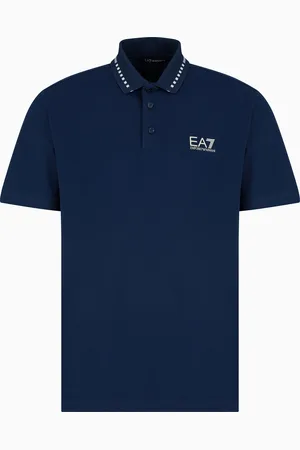 EA7 Polo Tennis Club in piquet di cotone stretch