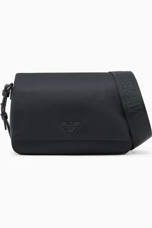 Emporio Armani Borsa a tracolla con patta in nylon riciclato ASV