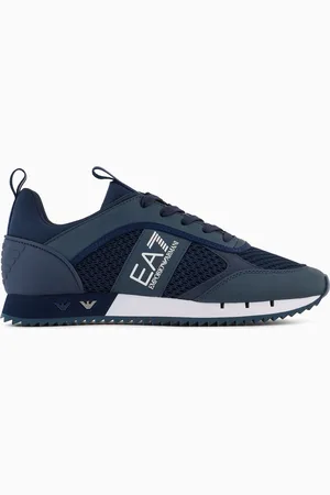 EA7 Sneakers Black and White Carbon
