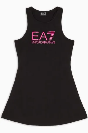 EA7 Abito Logo Series Girl in cotone stretch