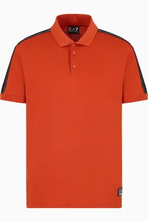EA7 Polo Logo Series in jersey di cotone