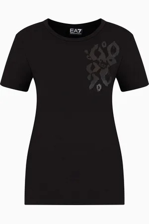 EA7 T-shirt girocollo Graphic Series in cotone stretch