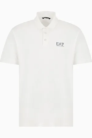 EA7 Polo Tennis Club in jersey di cotone stretch