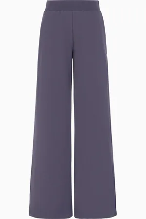 EA7 Pantaloni ampi Core Lady in cotone stretch