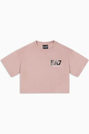 EA7 T-shirt Iridescent Girl in jersey di cotone
