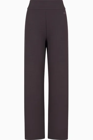 EA7 Pantaloni ampi in misto cotone stretch