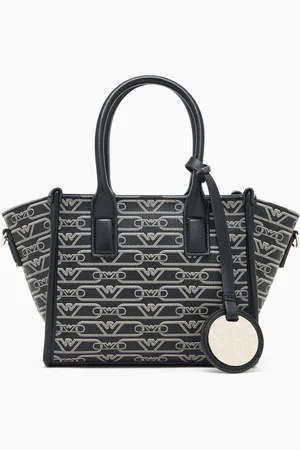 Emporio Armani Shopper piccola stampa monogram all over