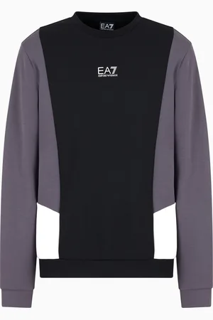 EA7 Felpa Summer Block in misto cotone