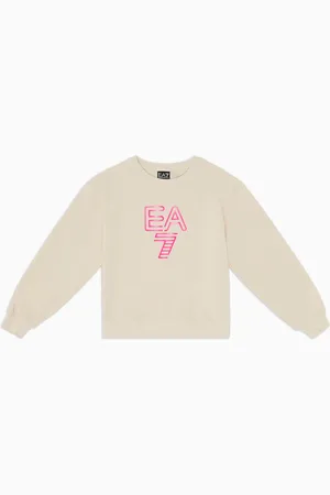 EA7 Felpa girocollo Visibility Girl in cotone stretch
