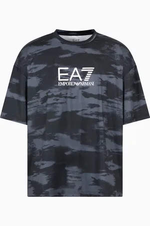 EA7 T-shirt con maxi logo Dynamic Athlete in tessuto tecnico VENTUS7