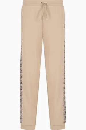 EA7 Pantaloni jogger Logo Series in misto cotone