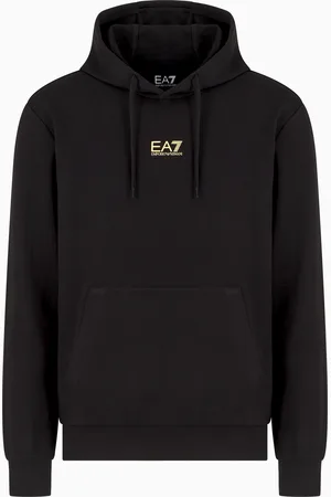 EA7 Felpa con cappuccio Core Identity in cotone