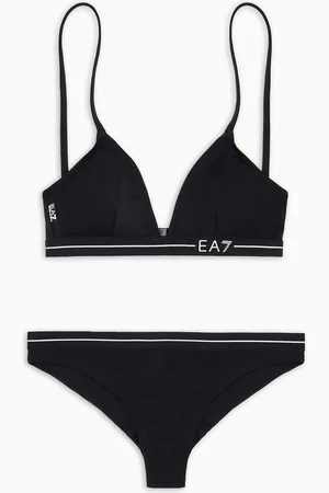 EA7 Bikini a bralette con logo tape