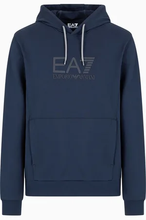 EA7 Felpa con cappuccio Visibility in cotone
