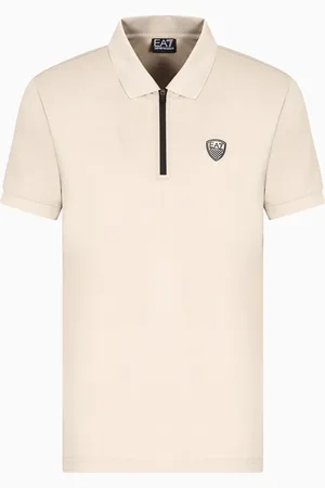 EA7 Polo Premium Shield in in jersey di viscosa e nylon