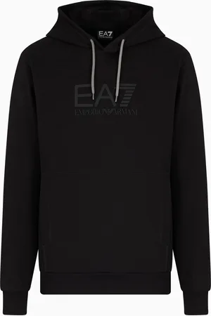 EA7 Felpa con cappuccio Visibility in cotone