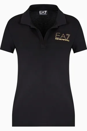 EA7 Polo a maniche corte Evolution in misto cotone e modal