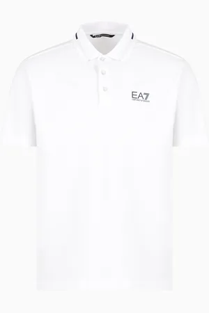 EA7 Polo Tennis Club in piquet di cotone stretch