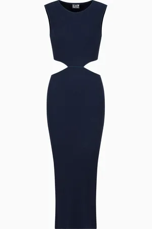 EA7 Abito cut out Costa smeralda in misto viscosa stretch